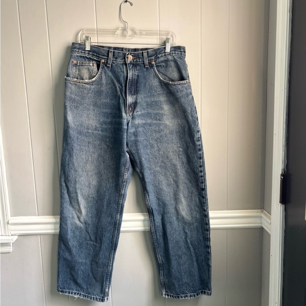 Men’s Arizona Classic Straight-Leg Denim Jeans. Loose fit 33x30. Classic blue